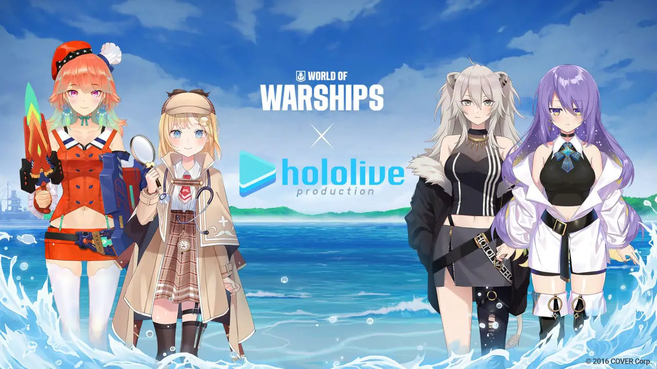 World Of Warships Hololive Crossover Thumbnail