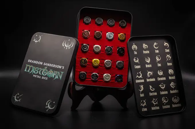 Crowdfunding Campaign for “Mistborn” Metal Dice Now Live